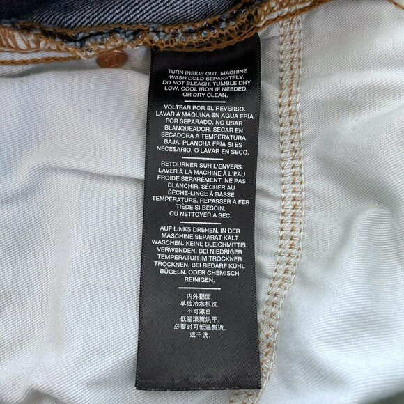 7 For All Mankind Slimmy Slim Straight Medium Wash Denim Jeans  Women’s Sz 30 - Picture 9 of 11